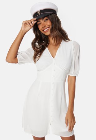 Bubbleroom Occasion Button Front S/S Dress Vaatteet