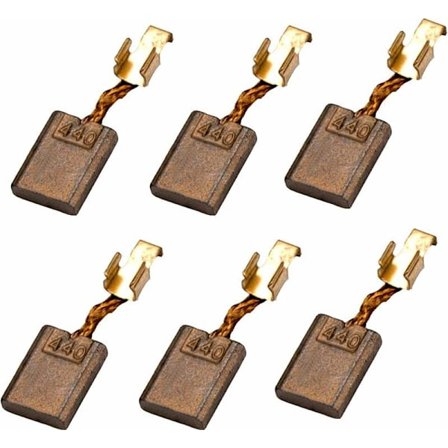 6 stk. kulbørster i carbon kobber 440, CB440 kulbørste, 440 kulbørster til Fresh Drill elværktøj