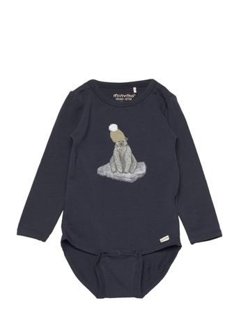Body Ls Bodies Long-sleeved Svart Minymo