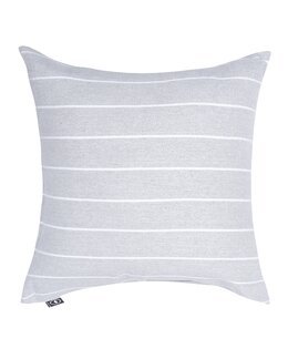 Kuddfodral Edith randigt återvunnet Ljusgrå - Recycled by Wille