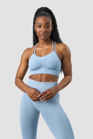 Define Seamless Scrunch Sports Bra Dusty Blue