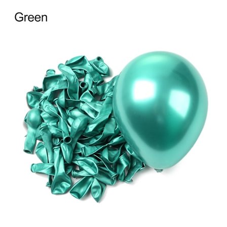50st 5inch Latex Ballong Uppblåsbara Leksaker GRÖNA