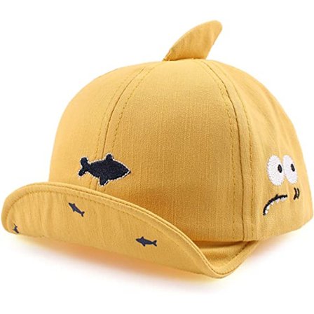 Gul - 3 til 12 måneder Bomuld Pige Dreng Baby Justerbar Kasket Baby S