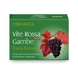 Erbamea Vite Rossa Gambe Tisana Biologica 20 Bustine Filtro