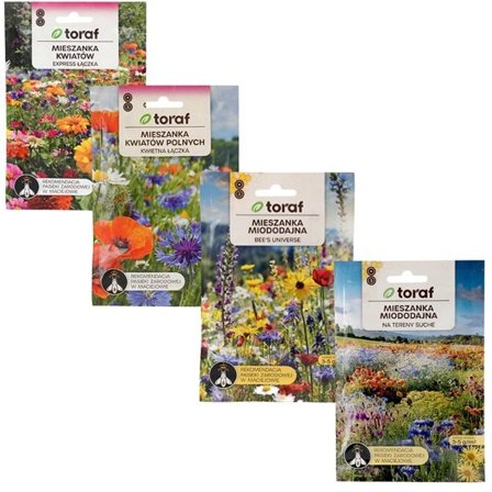 Frøpakker - Bestøvere - Skab en blomstrende eng for bier og sommerfugle