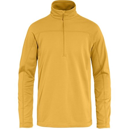 Fjällräven Abisko Lite Fleece Half Zip S - male - Ochre - Fleece