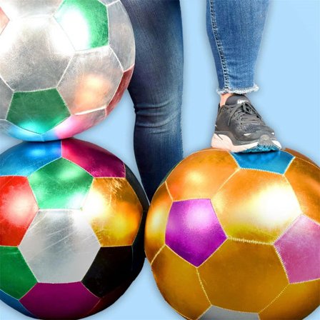 Stor mjuk Boll Metallic 45-50cm