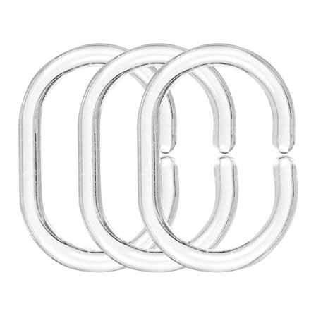 Klar gardinring, plastik brusebadsring, gardinring