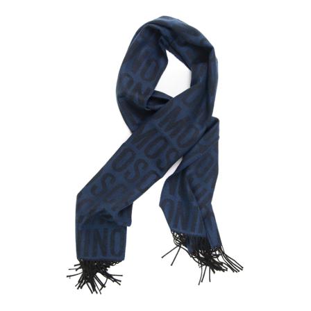 Moschino, Scarf Niebieski, Mężczyzna, Rozmiar: ONE Size