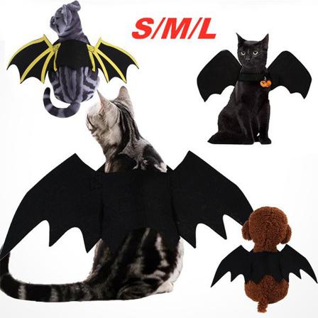 Söt Halloween -kostym Pet Cat Batwing Halloween -tillbehör