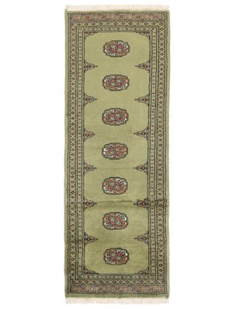 Medalhão Pequeno Paquistão Bucara 2Ply Tapete 62X174 Lã