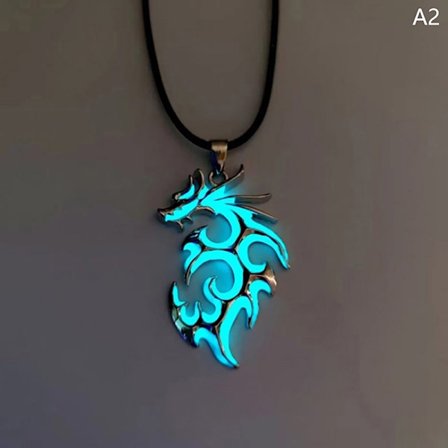 Vintage Magic Steampunk Glowing Luminous Punk Dragon Hängen N