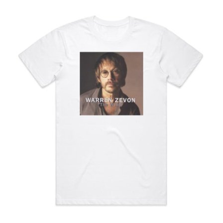 Warren Zevon The Wind Album Cover T-shirt Vit