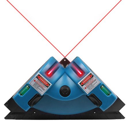 Square Laser Level Laser Tool BLÅ