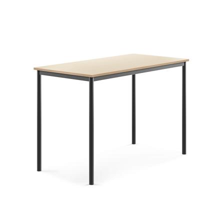 Tisch BORÅS, 1400x700x900 mm, Laminat Birke, anthrazit