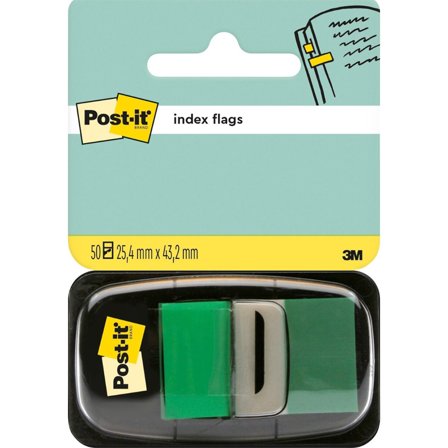 3M Post-it Indextabs 25,4 x 43,2 mm Groen