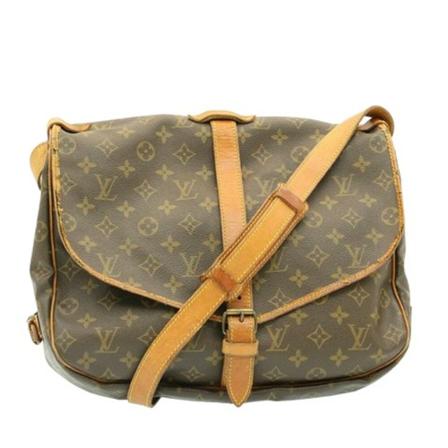 Louis Vuitton Vintage, Pre-owned Canvas Shoulder Bags Bruin, Dames, Maat:ONE Size