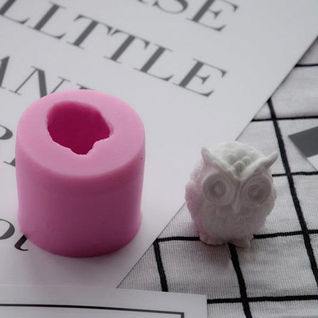 3D Ugle Lysform Silikonform for Lysfremstilling DIY Håndlaget