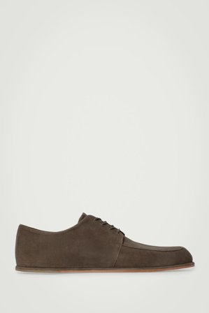 COS Men's Suede Derby Shoes in Green