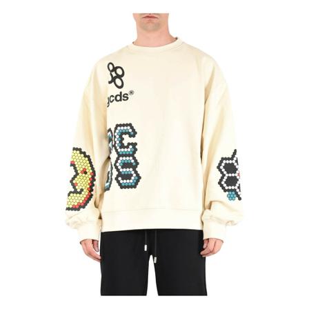 Gcds, Sweatshirt Beige, Heren, Maat:S