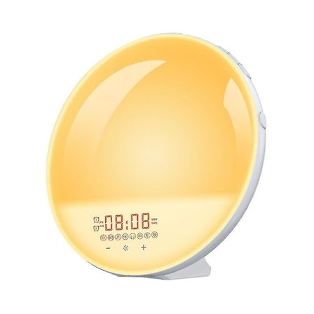 Sunrise Alarm Clock, Wake Up Light Med Sängshaker, Fm Klockradio Med Sunrise Simulering