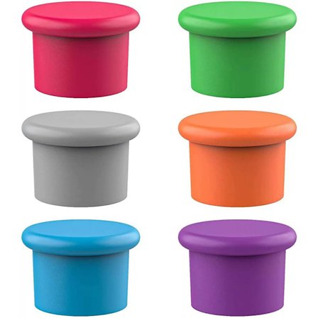 Silikone Vinstop - Korkprop Erstatning - Vinflaske Lufttæt Forsegling - Genanvendelig