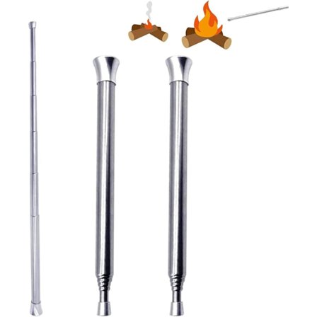 MH-INOX Halmbälg, 2 kpl Teleskooppuhallin, 13,5*62