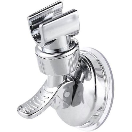 Justerbar Duschmunstyckeshållare Badrum Krom Väggfäste Stark Sugkopp Handhållen FOB