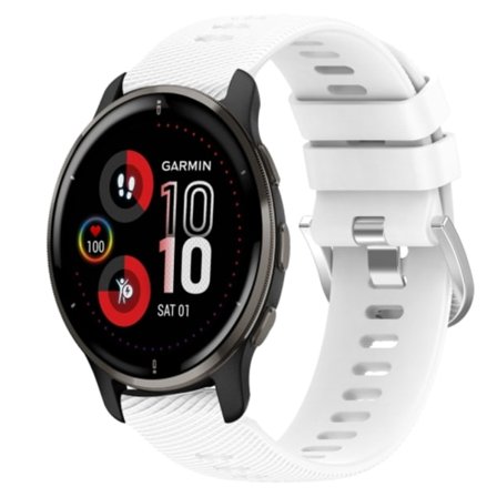 För Garmin Venu 2 Plus 20 mm enfärgad mjukt watch