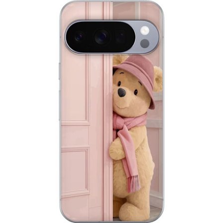 Kompatibelt Mobildeksel til Google Google Pixel 10 Pro XL Beige bjørn med lue og skjerf lys varm design i romantisk pastellstil med sjarm og harmoni