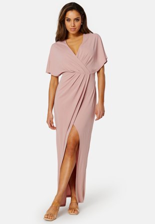 Bubbleroom Occasion Wrap Slit Maxi Dress Klær