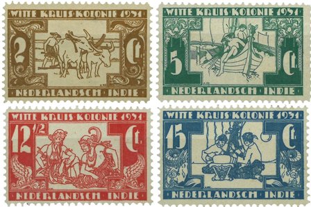 Hollandsk Ostindien 1931 - NVPH 172-175 - Postfrisk