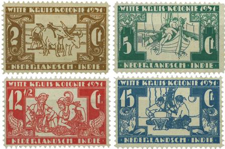 Hollandsk Ostindien 1931 - NVPH 172-175 - Postfrisk