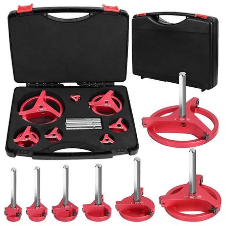 7 kpl PVC-putken kalvinsarja, jossa 3 neliön karbidilevyä, PVC-liittimen säästäjä, hylsyn säästäjä SCH40:lle, A