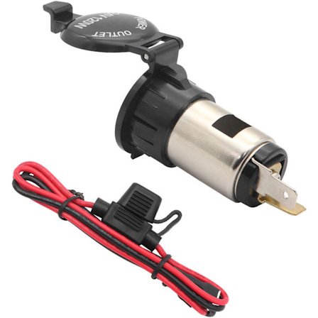 12V 24V 120W Vanntett stikkontakt for bilbåt stikkontakt med sikring og 60CM