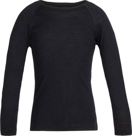 Icebreaker Kids Oasis LS Crewe 200 Black