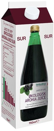 Livets frugt Aronia saft sur Ø 750 ml, Helse & Madvarer, Drikkevarer, Saft, Juice & Iste