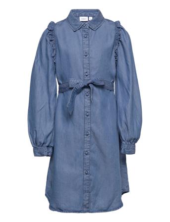 Nkfneteetee Ls Shirt Dress Blue Name It
