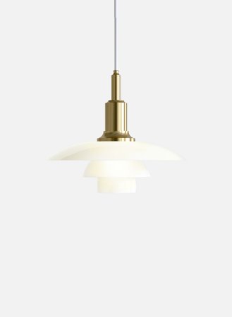 PH 3/2 taklampe - messing/opal