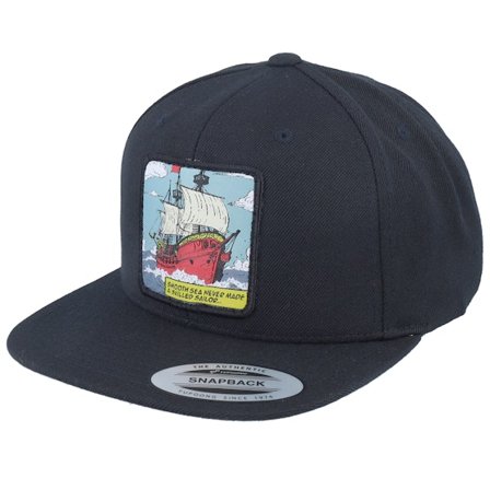 Jack Anchor - Negro snapback Gorra - Smooth Sea Never Made a Skilled Sailor Box Black Snapback @ Hatstore
