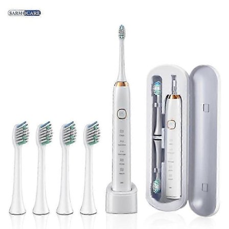 Ersättningsborsthuvuden för Sarmocare S100 Sonic tandborste, 8-pack med blekningsfunktion, munvård
