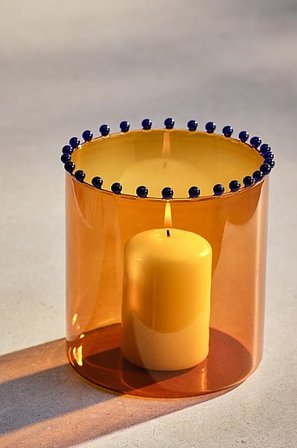Jotex - Kaarshouder 16 Cm Amber/blauw amber/blauw - VIOLA - Koop Kandelaars bij Jotex