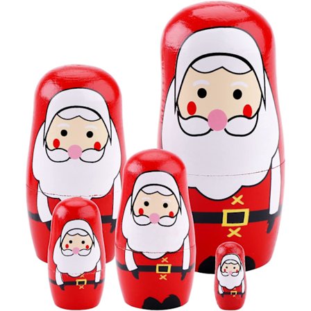 Kodinsisustus Venäläiset Matryoshka-nuket, Syntymäpäivälahja Käsintehdyt Puiset Pesänuket Joulukoristeeksi, Hieno Muotoilu