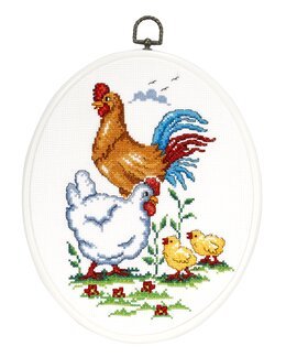 Broderipakke Flexibilde Kyllingfamilie - Svarta Fåret