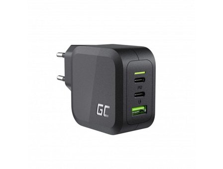 Green Cell power adapter - PowerGaN - USB 2 x USB-C - 65 Watt