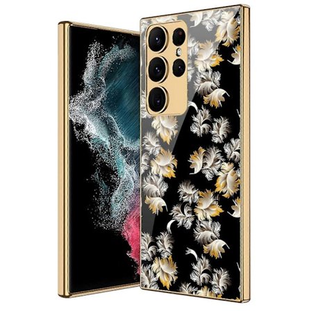 Elektropläterad Målad Skal för Samsung Galaxy S23 Ultra / S23 Plus / S23 Fodral-WELLNGS