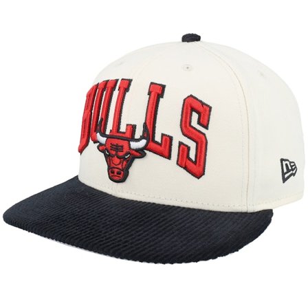 New Era - NBA Svart snapback Caps - Chicago Bulls Corduroy Visor 9FIFTY Pc Light Terracotta/Black Snapback @ Hatstore