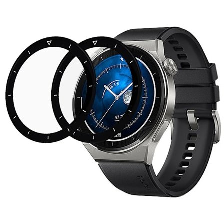 2Pcs Huawei Watch GT 3 Pro 46mm arc edge skærmbeskytter af hærdet glas