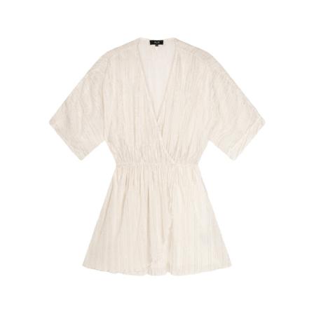 Alix The Label, Shiny mesh dress Wit, Dames, Maat:M