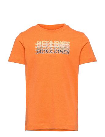 Jorbrady Tee Ss Crew Neck Sn Jnr T-shirt Orange Jack & J S